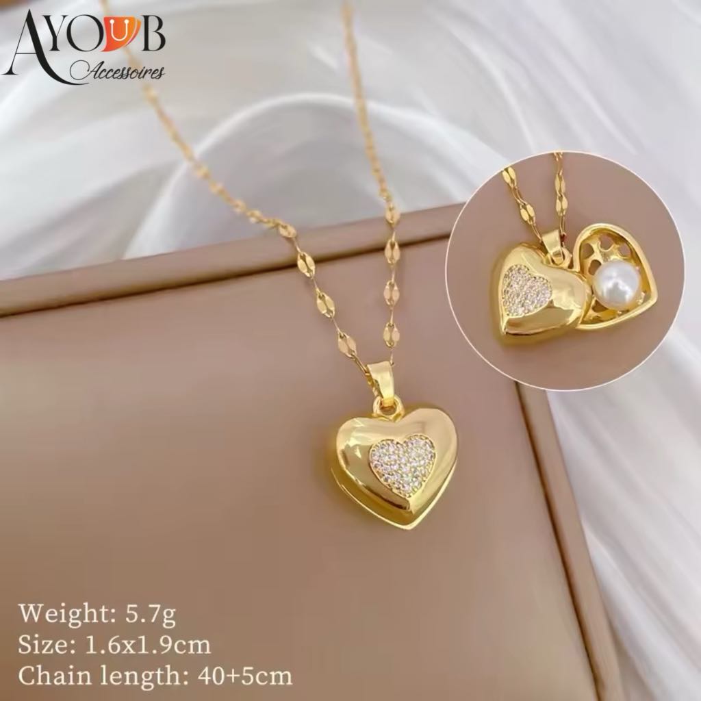 COLLIER CŒUR OUVERT