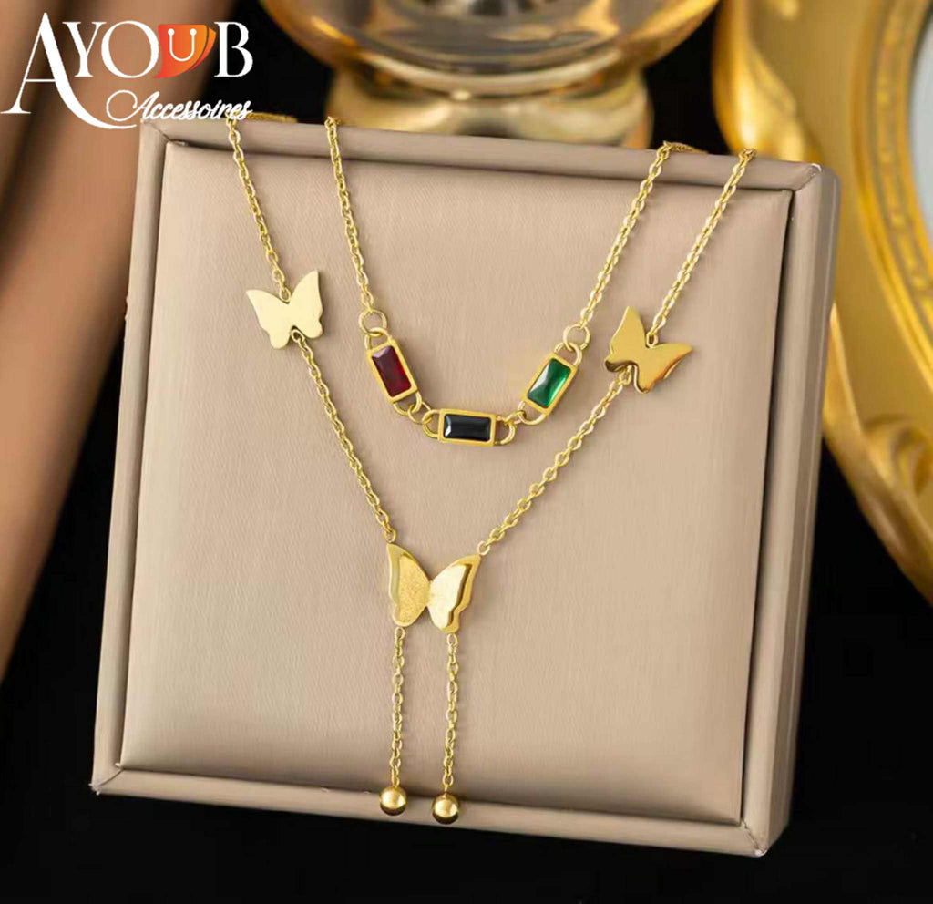 COLLIER TRIPLE COULEUR