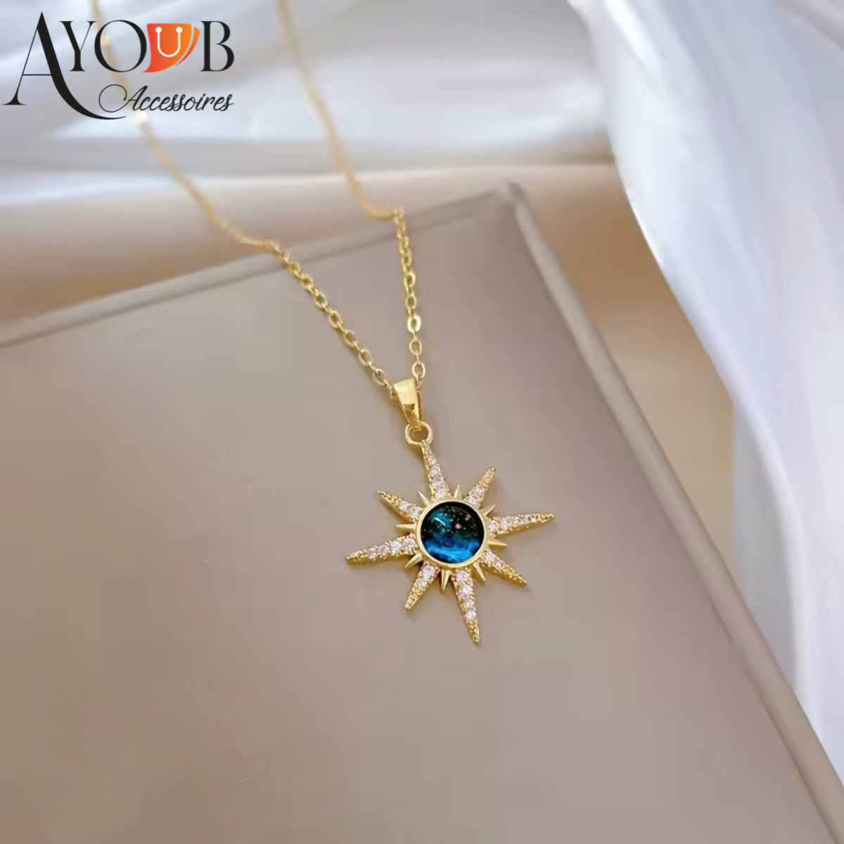 COLLIER ÉTOILE BLEUE