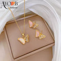 COLLIER AVEC DEUX BOUCLES PAPILLON