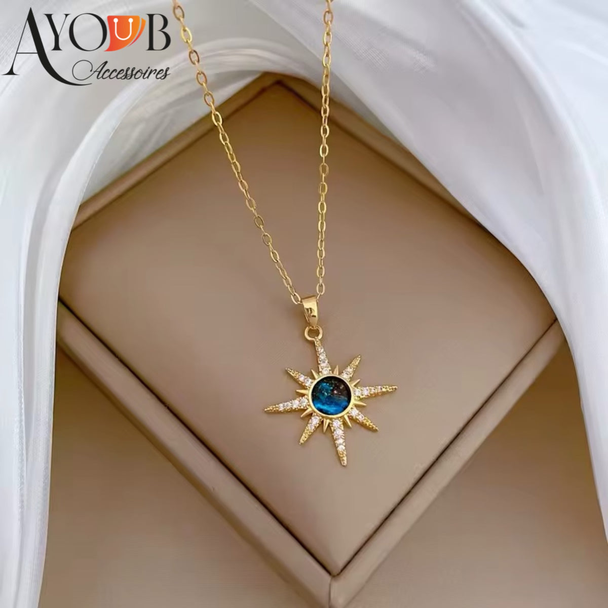 COLLIER ÉTOILE BLEUE