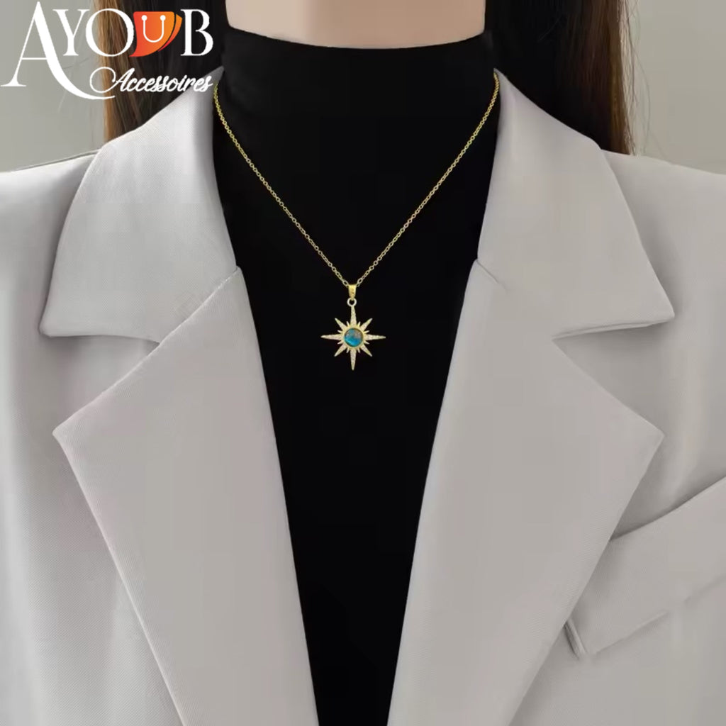 COLLIER ÉTOILE BLEUE